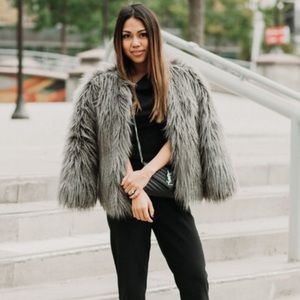 FAUX FUR COAT